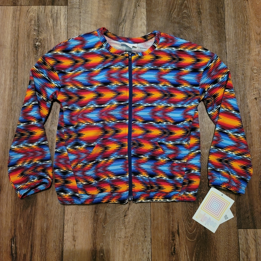 LULAROE Kids Monroe Jacket Size 8 NWT